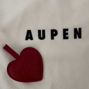 AUPEN Red Heart-Shaped Bag Charm